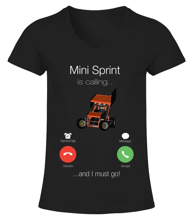 Calling-Mini Sprint Camiseta cuello pico Mujer